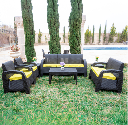 Riviera four-seater sofa set with upholstery from Samba
