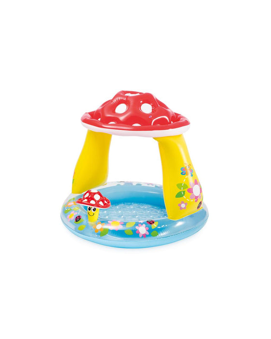 Inflatable floor mushroom umbrella pool