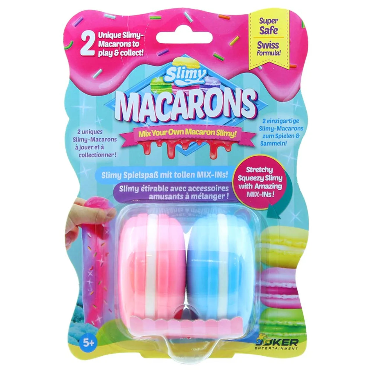 سلايمي ماكارون بلونين × ٥٠ غرام في بطاقة بلاستيك سلايمي ماكارون بلونين × ٥٠ غرام في بطاقة بلاستيك