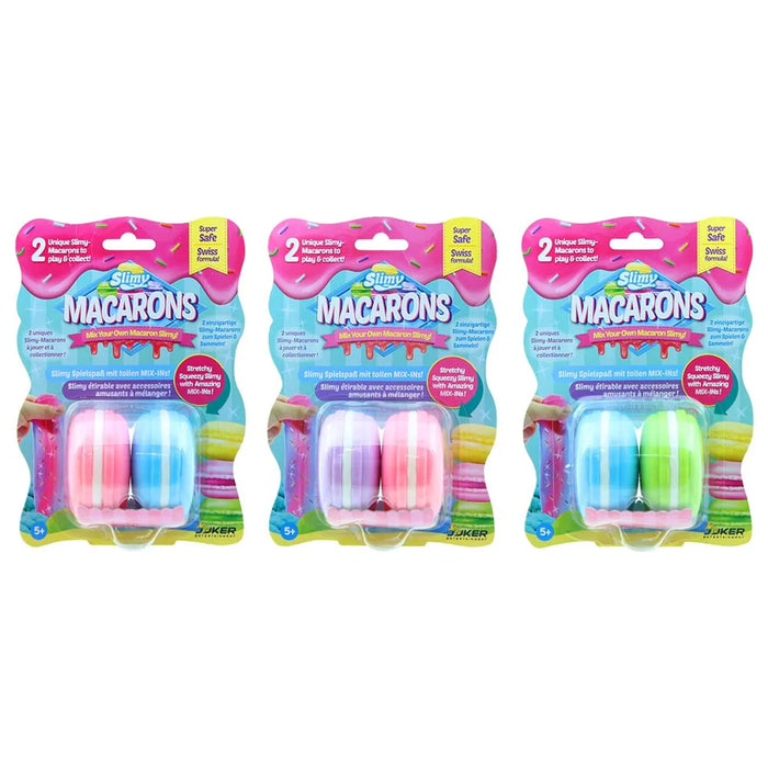 سلايمي ماكارون بلونين × ٥٠ غرام في بطاقة بلاستيك