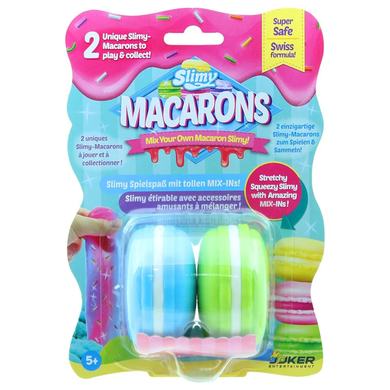 سلايمي ماكارون بلونين × ٥٠ غرام في بطاقة بلاستيك سلايمي ماكارون بلونين × ٥٠ غرام في بطاقة بلاستيك