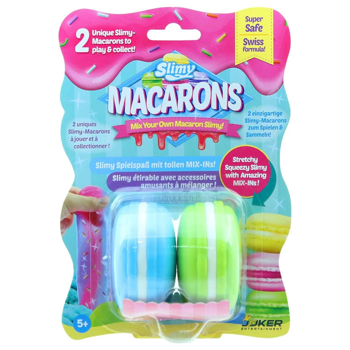 سلايمي ماكارون بلونين × ٥٠ غرام في بطاقة بلاستيك