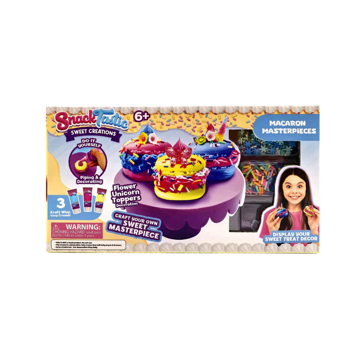 تزيين الماكرون من سناك تاستيك لمتعة وتعليم للأطفال فوق 6 سنوات من SNACK TASTIC