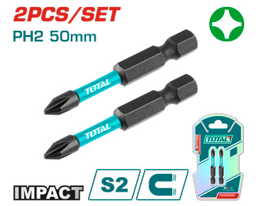 راسيه درل مصلب عدد 2 Total TACIM71PH250 PH2*50MM