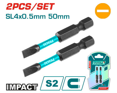 Total TACIM71SL450 راسية مفك عادي عدد 2 SL4*0.5