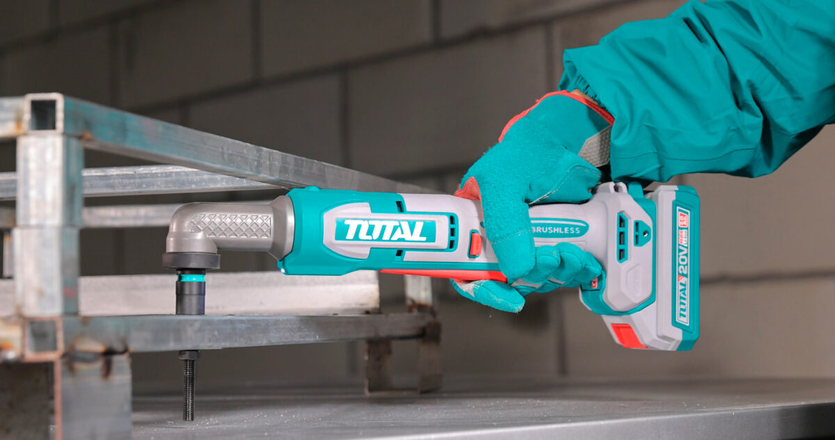 درل بوكس زاوية شحن 20 فولت بدون فحمات 3/8 إنش من توتال، عزم 80 نيوتن متر