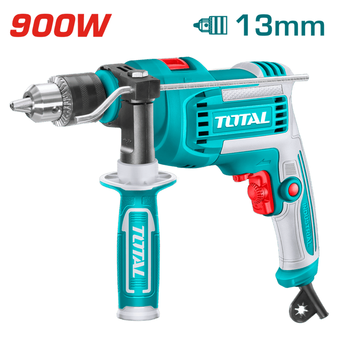درل كهرباء 13 ملم 900 واط بسرعة 0-2800rpm ومفتاح أمامي/خلفي وميزة المطرقة