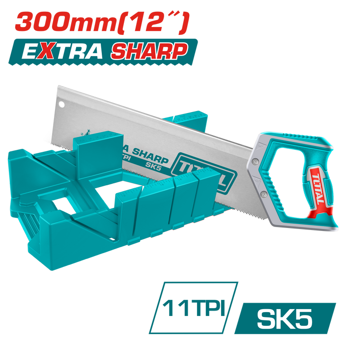 مجموعة صندوق ومنشار سراقة ظهر 300 مم من توتال TOTAL