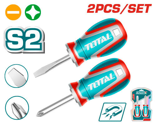 Total TKSDS2226 طقم مفك طبة عادي ومصلب