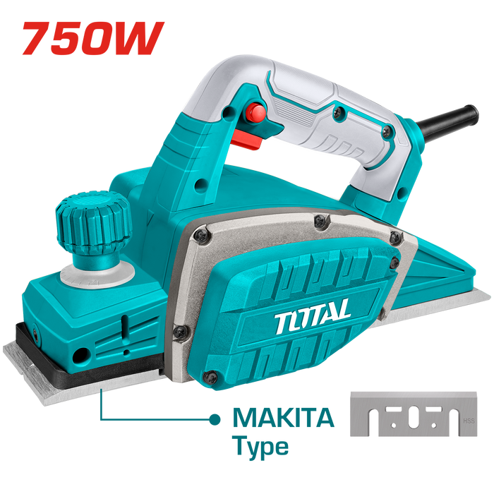 TOTAL 750W Heavy Duty Electric Planer