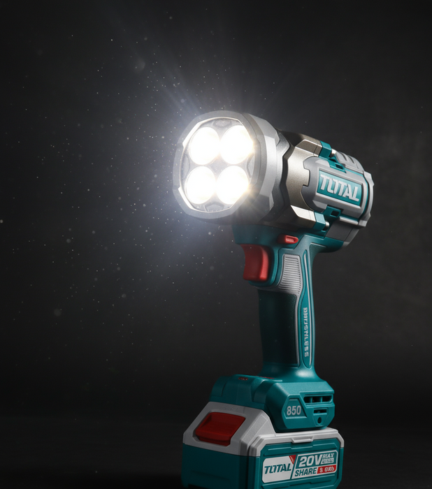 مجموعة TOTAL اللاسلكية 2 قطعة مفتاح صدمات ومحرك بدون فرش للمهنيين