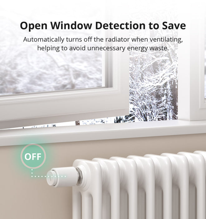 صمام رادياتور متكيف Zigbee للتحكم الذكي وحماية الطاقة من sonoff