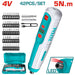 Total TSDLI0403 Lithium-Ion cordless screwdriver 4V مفك شحن مع اكسسوارات
