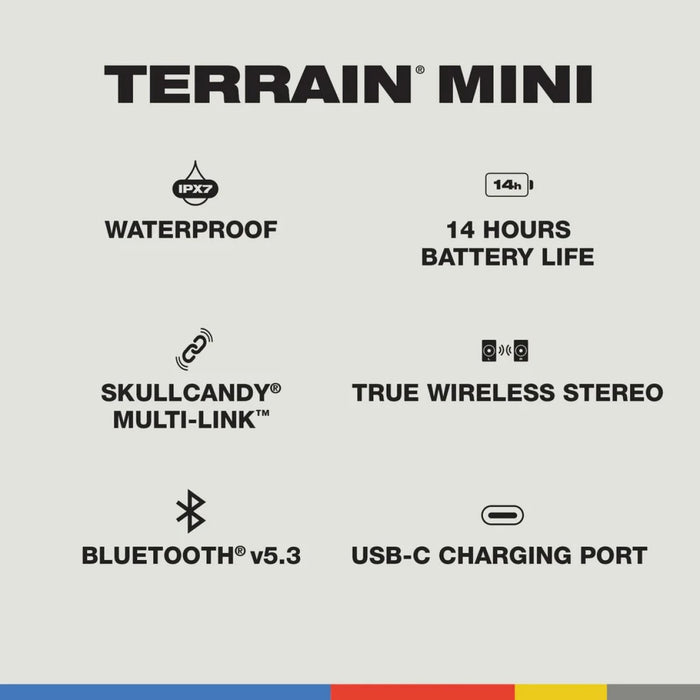 مكبر صوت بلوتوث Terrain-Mini  صوت قوي وتقنية بلوتوث 5.3