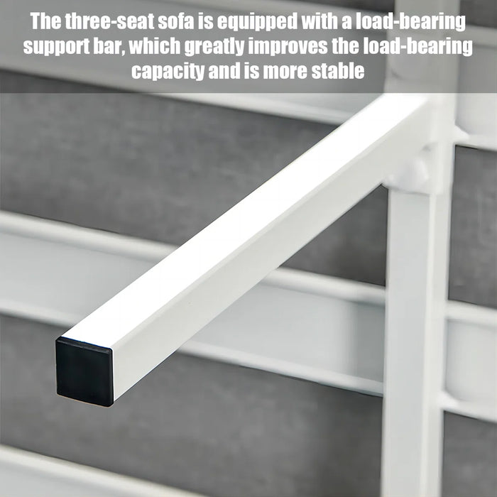 Modern Outdoor Aluminum Sofa Set – Weather-Resistant with Soft Cushions