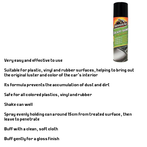 ارمورال ملمع تابلو رش برائحة الليمون 500 مل