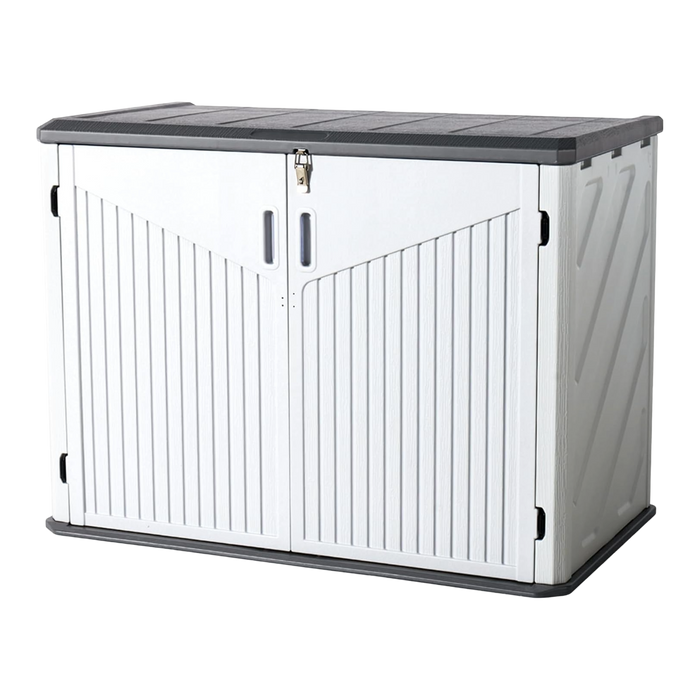 خزانة تخزين خارجية مقاومة للماء 133×75.4×91.4 سم بسعة 35 قدم مكعب