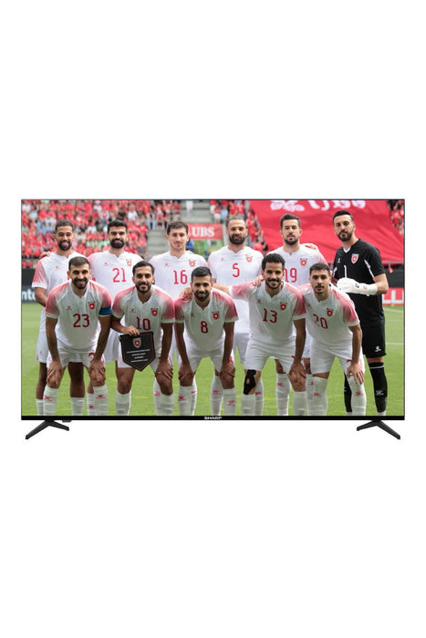 تلفاز جوجل LED بدون إطار 75 بوصة 4K Ultra HD مع HDR10 وصوت دولبي - 4T-C75FJ16MX