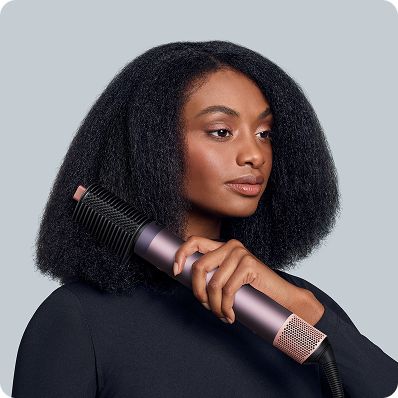 مصفف ومجفف الشعر دايسون Airwrap HS09 باللون البنفسجي العقيقي لتصفيف وفرد الشعر بدون تلف حراري من Dyson