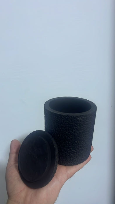 شمعة Stone Cande الفاخرة حجر مصقول يدويًا، شمع طبيعي معطر، قطعة ديكور دائمة