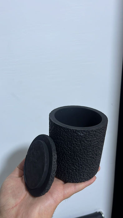 شمعة Stone Cande الفاخرة حجر مصقول يدويًا، شمع طبيعي معطر، قطعة ديكور دائمة