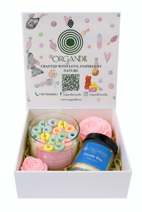 طقم شموع فاخر 500 مل و130 مل من Luxury Set بنكهات متنوعة ورائحة مميزة