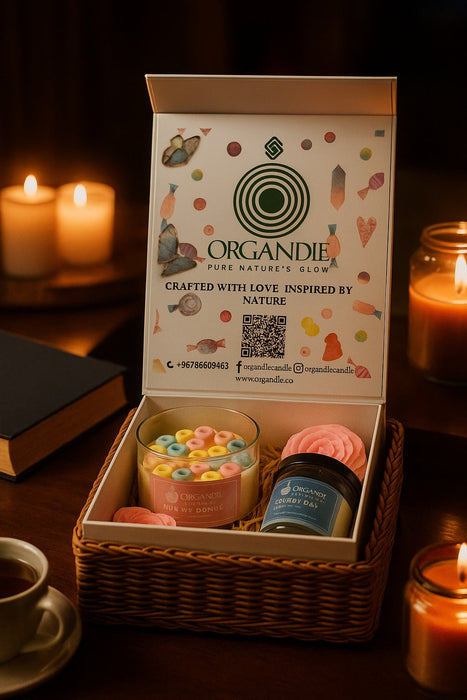 طقم شموع فاخر 500 مل و130 مل من Luxury Set بنكهات متنوعة ورائحة مميزة