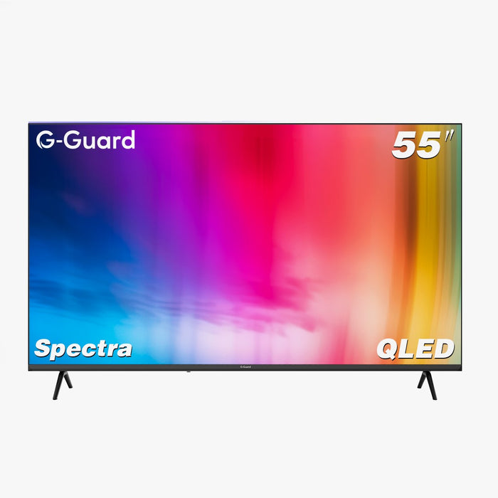 تلفزيون G-Guard سبيكترا CQG 55 إنش 4K QLED دقة UHD وتصميم معدني أنيق