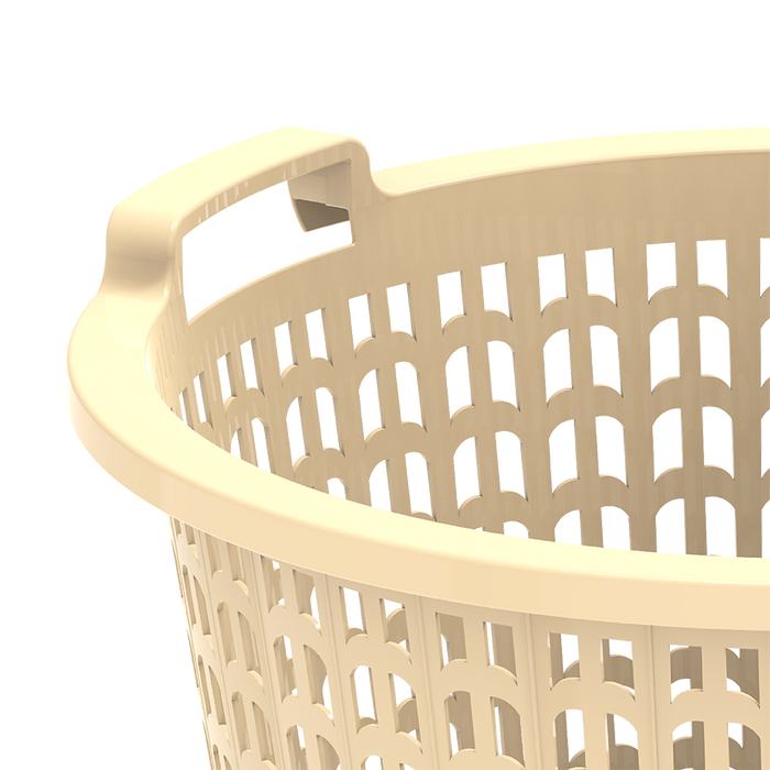 سلة غسيل عريضة 50 لتر من كوبلاس تم تصميمها للاستخدام الشاق مع وزن عالي وتحمل ممتاز. من Cosmoplast