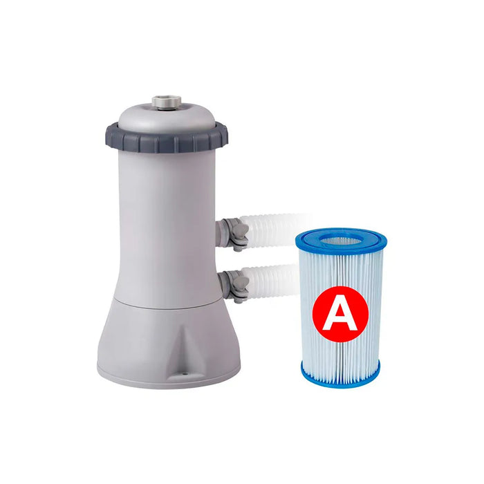 مسبح عائلي منزلي INTEX 488×244×107 سم بهيكل فولاذي وتقنية Hydro Aeration®