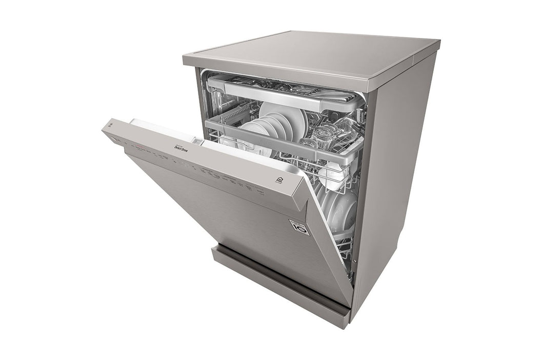 غسالة صحون إل جي  ، لون فضي بلاتيني 14، تقنية محرك الدفع المباشر، تقنية  من LG