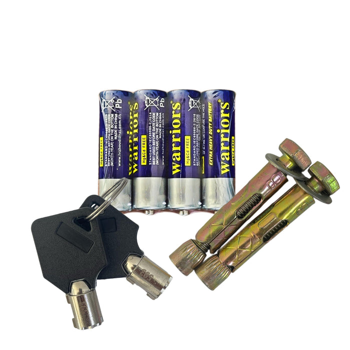 خزنة E17 بمقبض يدوي وزنه 2.6 كجم ومستمد من الحديد للسكن والمكتب