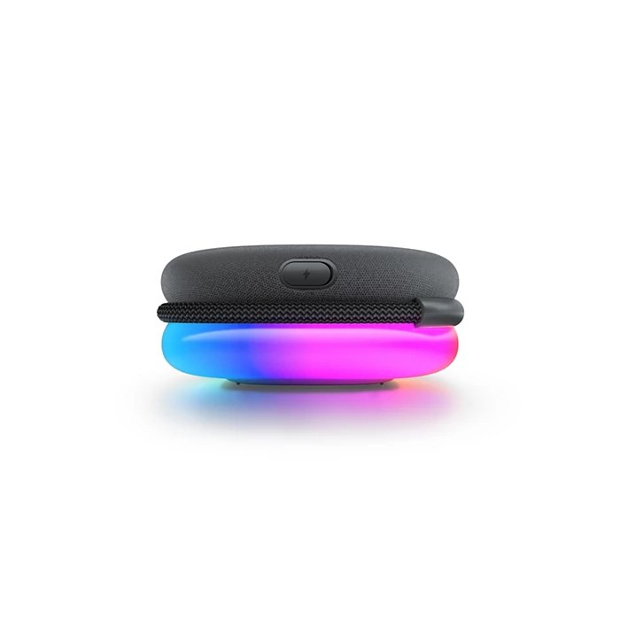 متكلم لاسلكي فيليبس أسود بتقنية بلوتوث وتصميم مدمج