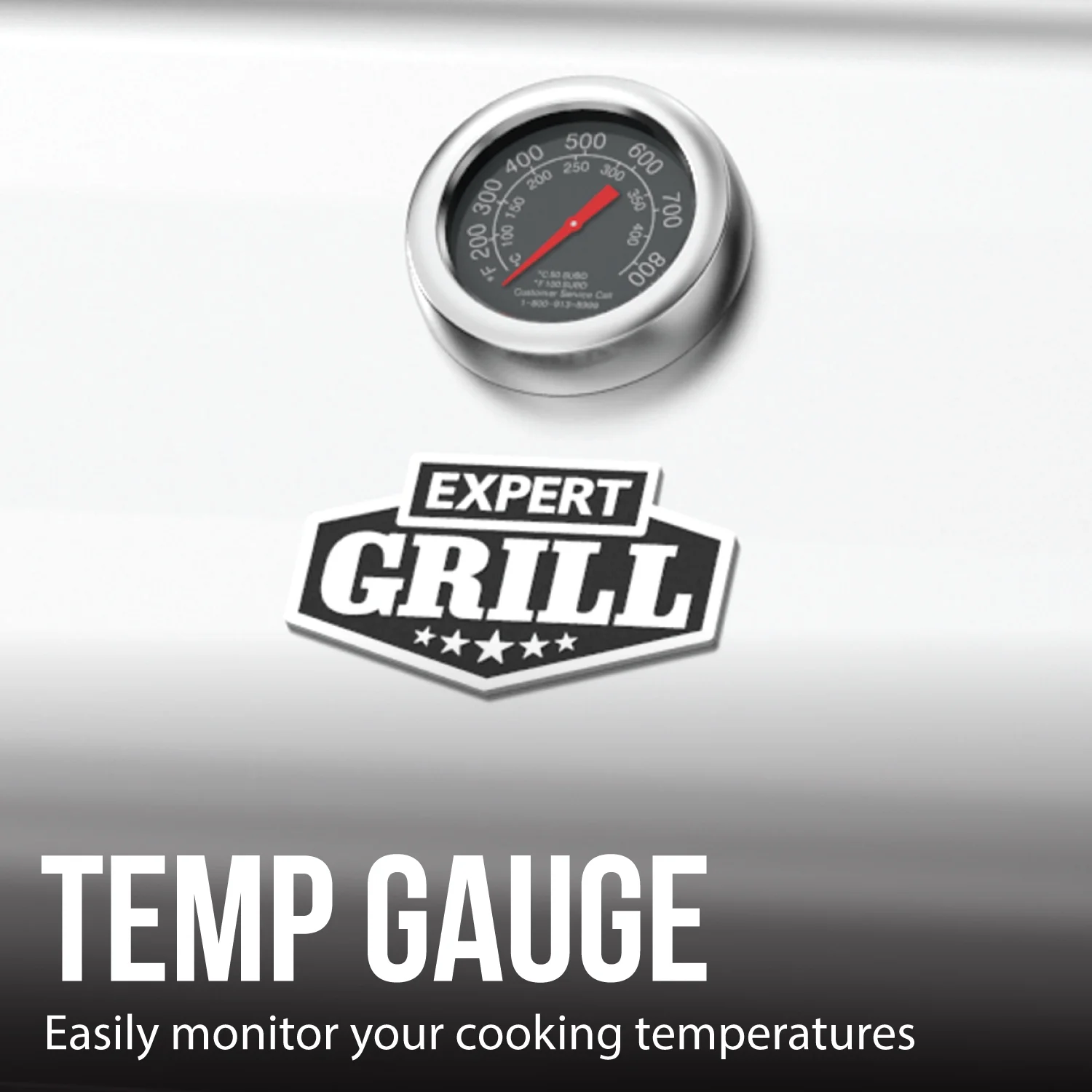 Expert Grill 5-Burner Propane Gas Grill with Side Burner – 62,000 BTUs & 641 in² Cooking Space Expert Grill 5-Burner Propane Gas Grill with Side Burner – 62,000 BTUs & 641 in² Cooking Space