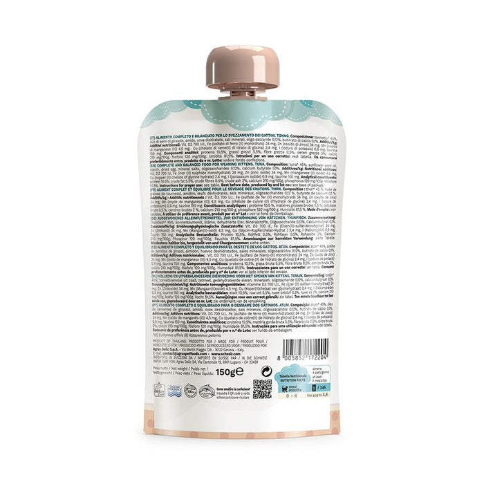 SCHESIR كيس كريم للقطط الصغيرة 0-6 تونة 20X150G كريمي غني بالبروتين وفيتامينات