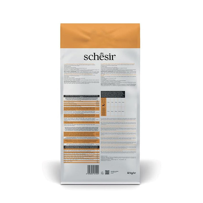 SCHESIR طعام جاف للصيانة دجاج 12KG مصدر بروتين واحد للكلاب البالغة متوسطة الحجم