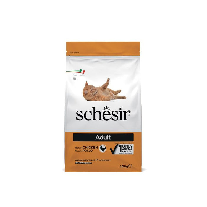 SCHESIR طعام جاف للقطط 6X1,5KG - صيغة الصيانة (دجاج المكوّن الأول)