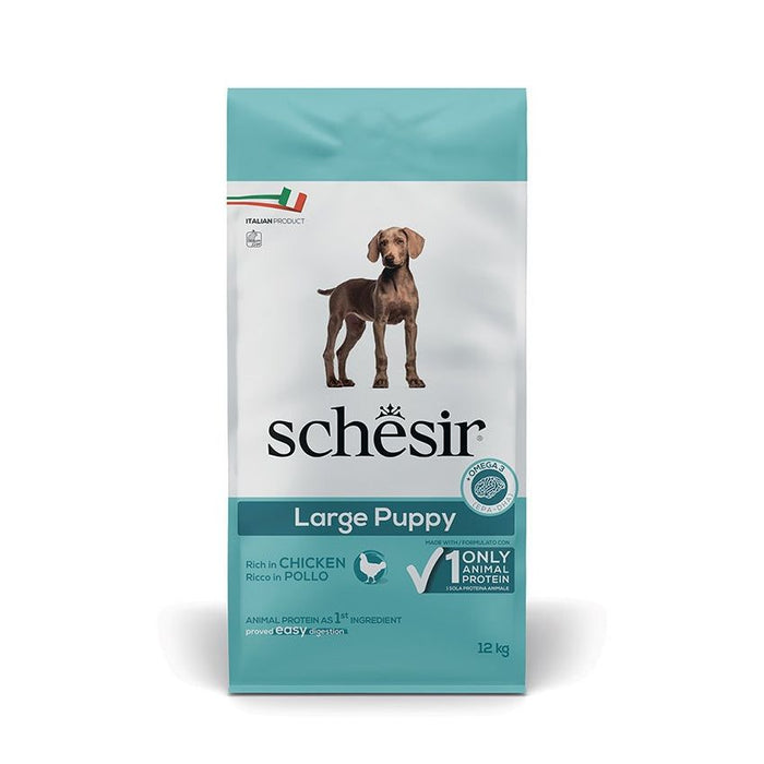 SCHESIR 6300 غذاء للجراء الكبيرة 12KG دجاج (EPA وDHA) للكلاب