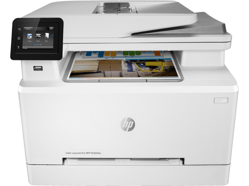 طابعة HP COLOR LASER JET MFP M283FDN طباعة ملونة عالية الجودة وواجهة سهلة الاستخدام