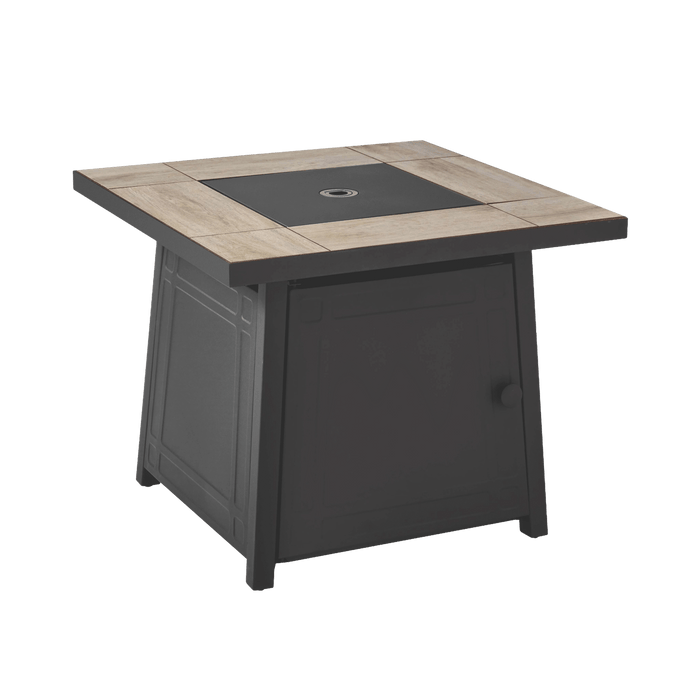 طاولة نار غاز مربعة 30 بوصة من Mainstays بتشطيب أسود و50,000 BTU