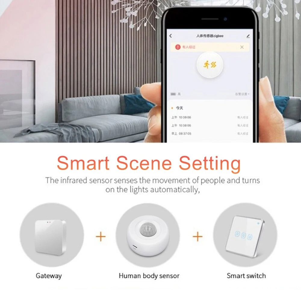 مستشعر وجود الإنسان ومستشعر ضوء- Zigbee مستشعر وجود الإنسان ومستشعر ضوء- Zigbee