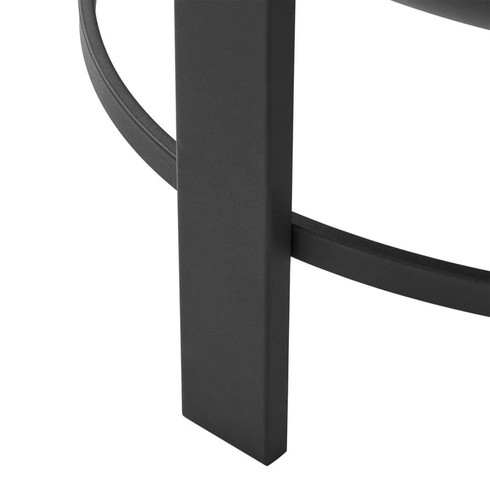 مدفأة حطب دائرية 28 إنش من فولاذ أسود للأماكن الخارجية مع ميزات حماية