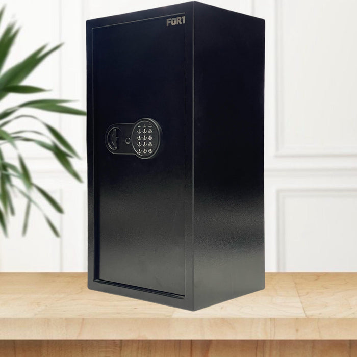 خزنة E70 الحديدية 21 كغم قاصة منزلية ومكتبية بمقبض يدوي ورف متحرك