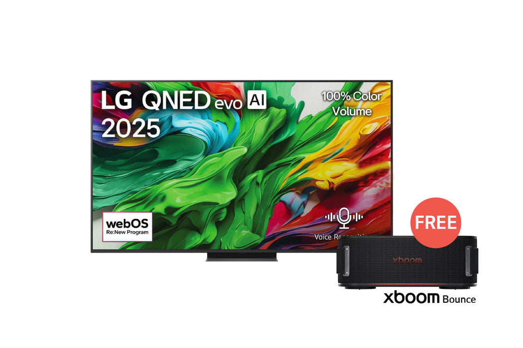 تلفزيون LG QNED evo AI QNED86 ‏100 بوصة MiniLED بدقة 4K و120Hz، ريموت سحري، نظام webOS25 إصدار 2025