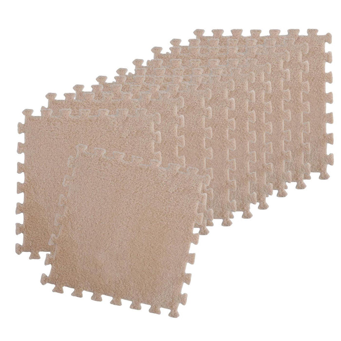 Interlocking soft foam flooring pieces 