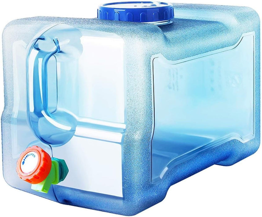 Portable Large Water Tank for Outdoor Camping Picnic Hiking Car Driving Home Emergency Water Storage 12L with Spigot.