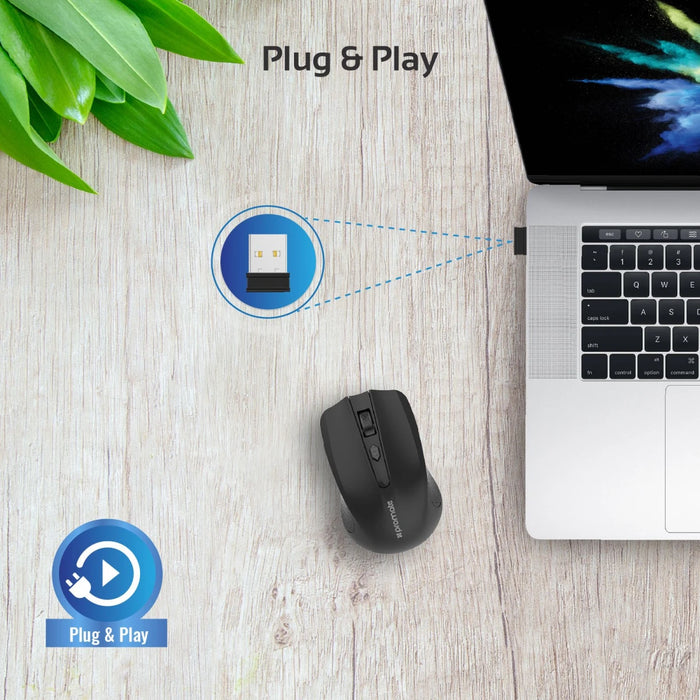 ماوس لاسلكي محمول Clix-8 بدقة 1600 DPI ومدى 10 أمتار من PROMATE