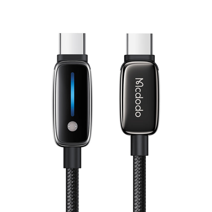 كيبل ذكي USB-C إلى USB-C 1.2م بقدرة 100 واط وتصميم مبتكر مع كشف الضوء من Mcdodo