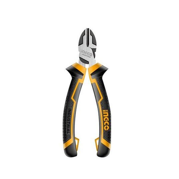 كماشة قطع قطري انكو 180 مم بمقبض TPR أسود ولامع