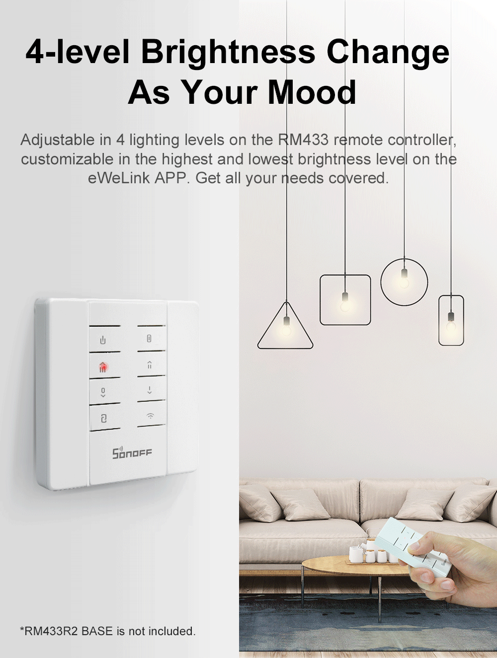 مفتاح تعتيم الاضائة الذكي D1 بنضام WI-FI من SONOFF مفتاح تعتيم الاضائة الذكي D1 بنضام WI-FI من SONOFF
